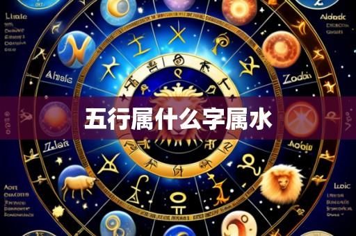 五行属什么字属水
