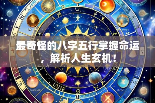 最奇怪的八字五行掌握命运，解析人生玄机！