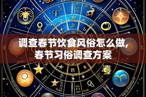 调查春节饮食风俗怎么做,春节习俗调查方案