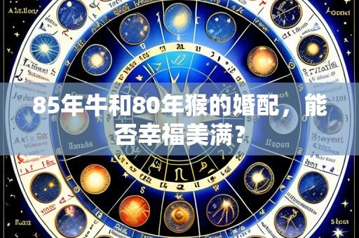 85年牛和80年猴的婚配,能否幸福美满?