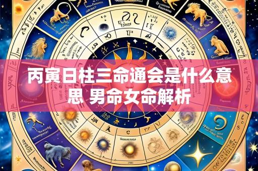 丙寅日柱三命通会是什么意思 男命女命解析