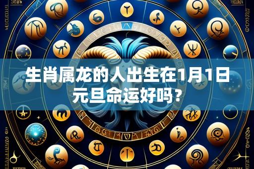 生肖属龙的人出生在1月1日元旦命运好吗？