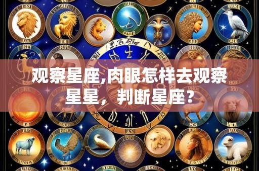 观察星座,肉眼怎样去观察星星，判断星座？