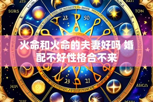 火命和火命的夫妻好吗 婚配不好性格合不来