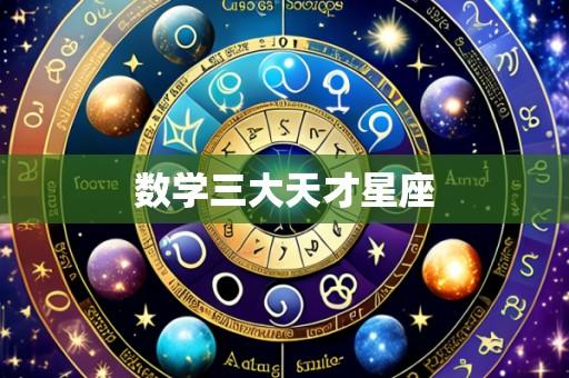 数学三大天才星座