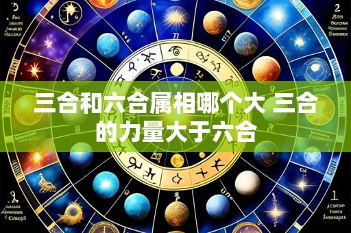 三合和六合属相哪个大 三合的力量大于六合