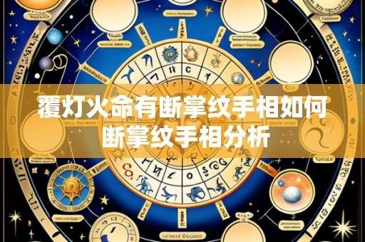 覆灯火命有断掌纹手相如何 断掌纹手相分析