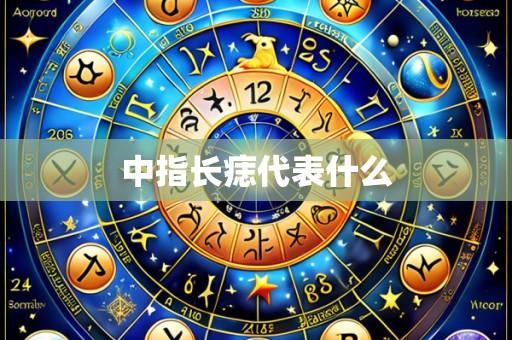 中指长痣代表什么