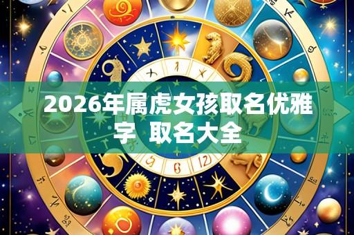 2026年属虎女孩取名优雅字 取名大全