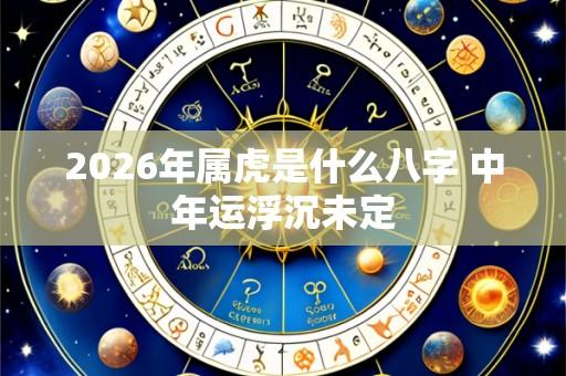 2026年属虎是什么八字 中年运浮沉未定
