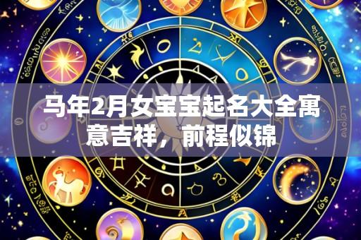 马年2月女宝宝起名大全寓意吉祥，前程似锦