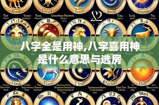 八字全是用神,八字喜用神是什么意思与选房