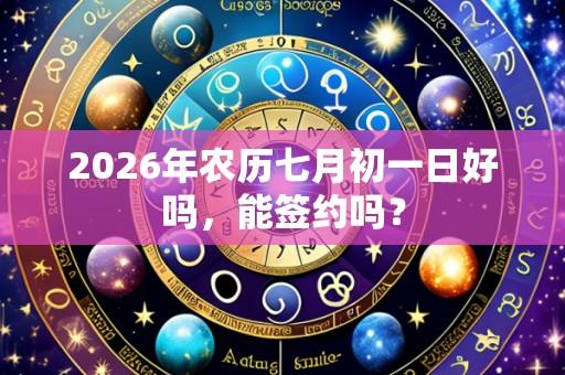 2026年农历七月初一日好吗,能签约吗?