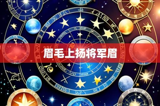 眉毛上扬将军眉