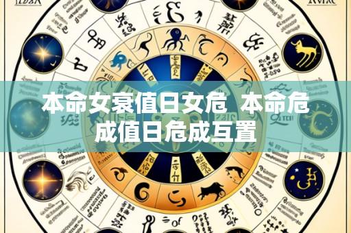 本命女衰值日女危 本命危成值日危成互置