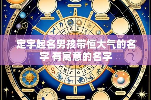 定字起名男孩带恒大气的名字 有寓意的名字