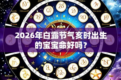 2026年白露节气亥时出生的宝宝命好吗?