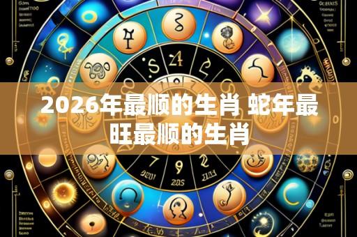 2026年最顺的生肖 蛇年最旺最顺的生肖