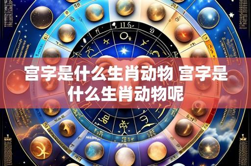 宫字是什么生肖动物 宫字是什么生肖动物呢