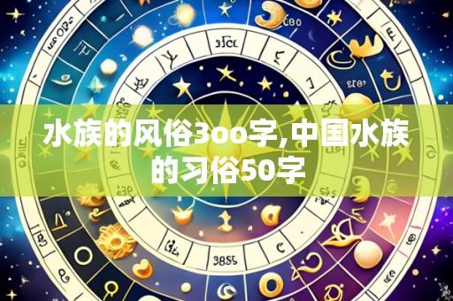 水族的风俗3oo字,中国水族的习俗50字