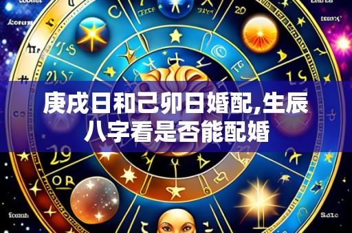庚戌日和己卯日婚配,生辰八字看是否能配婚