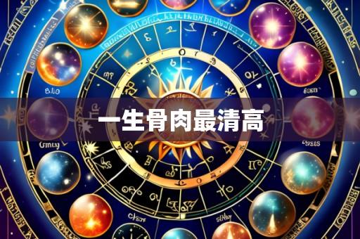 一生骨肉最清高