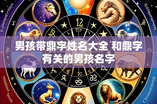 男孩带鼎字姓名大全 和鼎字有关的男孩名字