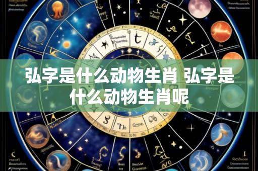 弘字是什么动物生肖 弘字是什么动物生肖呢