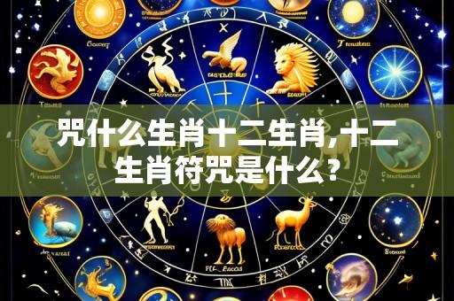 咒什么生肖十二生肖,十二生肖符咒是什么？