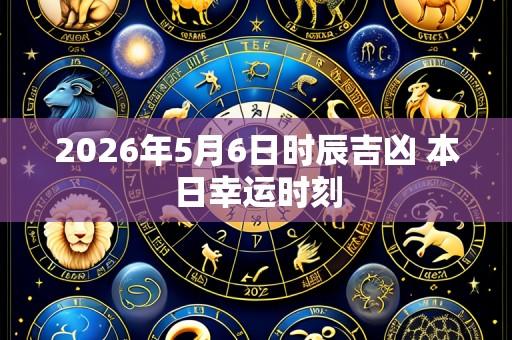 2026年5月6日时辰吉凶 本日幸运时刻