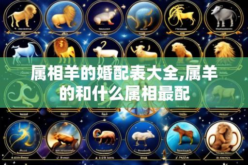 属相羊的婚配表大全,属羊的和什么属相最配