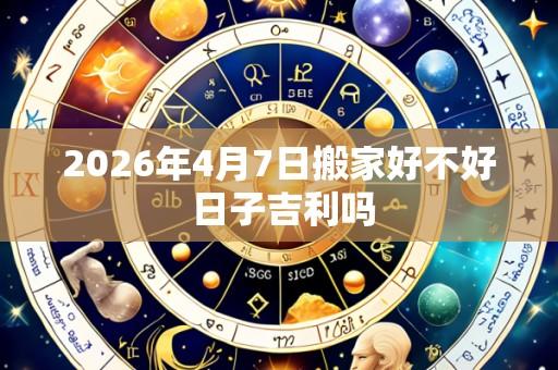 2026年4月7日搬家好不好 日子吉利吗