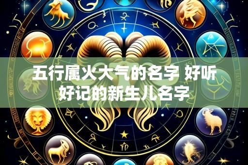 五行属火大气的名字 好听好记的新生儿名字