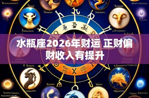 水瓶座2026年财运 正财偏财收入有提升