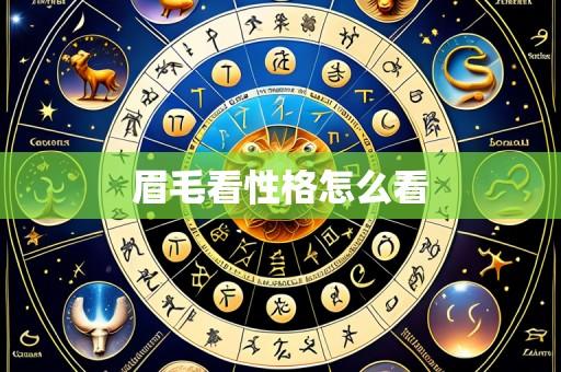 眉毛看性格怎么看