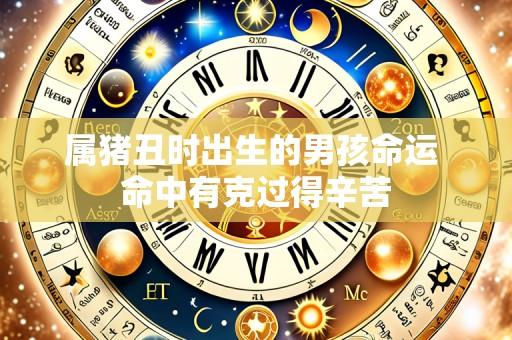 属猪丑时出生的男孩命运 命中有克过得辛苦