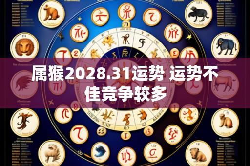 属猴2028.31运势 运势不佳竞争较多