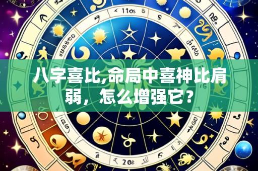 八字喜比,命局中喜神比肩弱,怎么增强它?