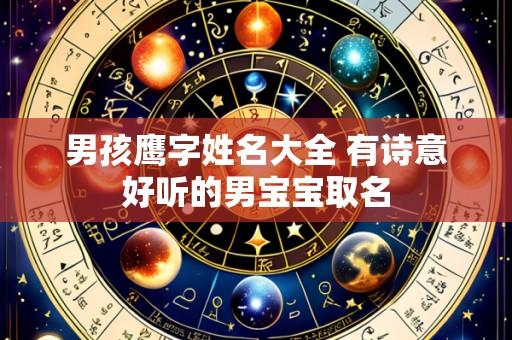 男孩鹰字姓名大全 有诗意好听的男宝宝取名