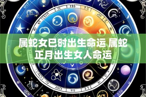属蛇女巳时出生命运 属蛇正月出生女人命运