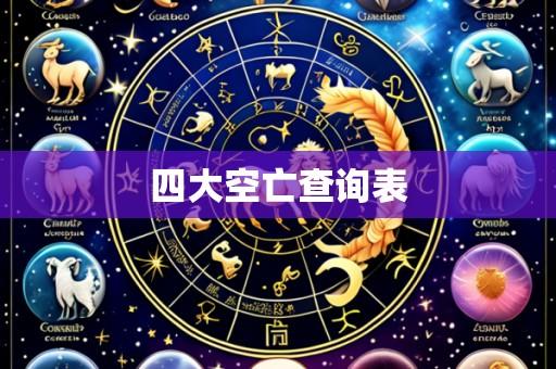 四大空亡查询表