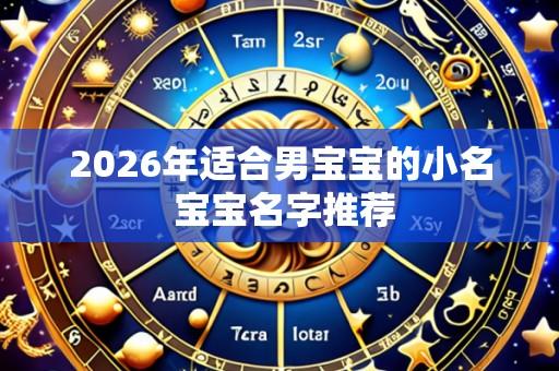 2026年适合男宝宝的小名 宝宝名字推荐