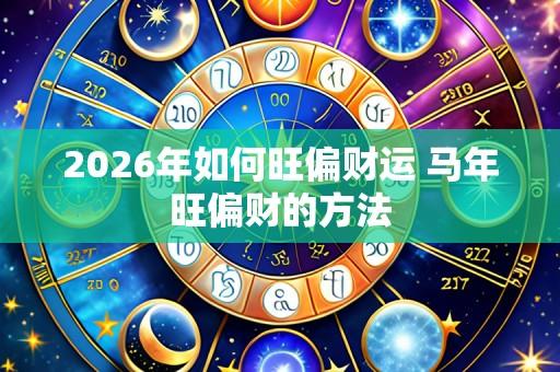 2026年如何旺偏财运 马年旺偏财的方法