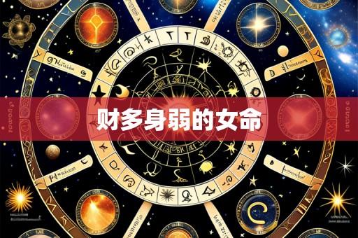 财多身弱的女命