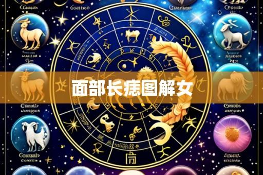 面部长痣图解女