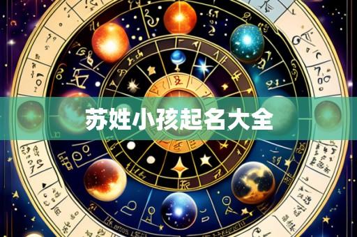 苏姓小孩起名大全