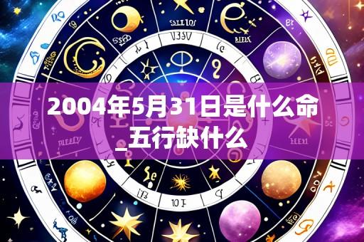 2004年5月31日是什么命_五行缺什么