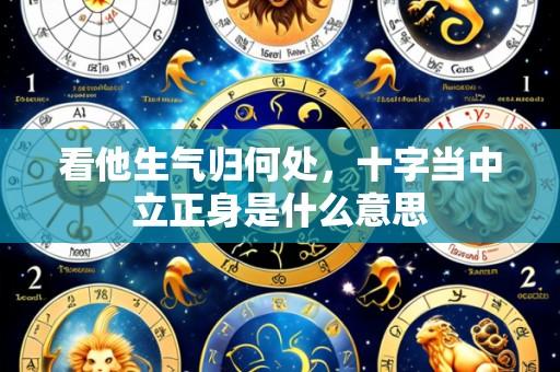 看他生气归何处，十字当中立正身是什么意思