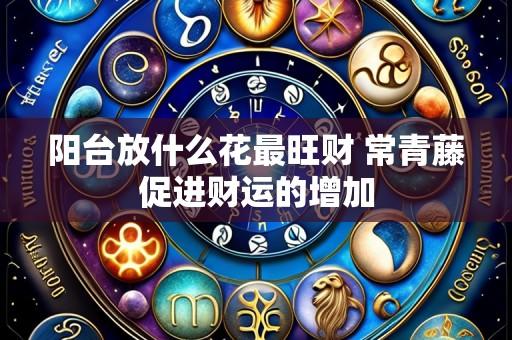 阳台放什么花最旺财 常青藤促进财运的增加