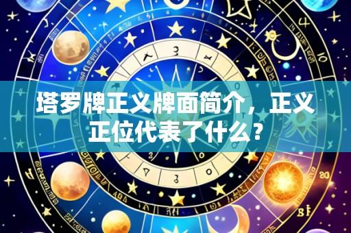 塔罗牌正义牌面简介,正义正位代表了什么?